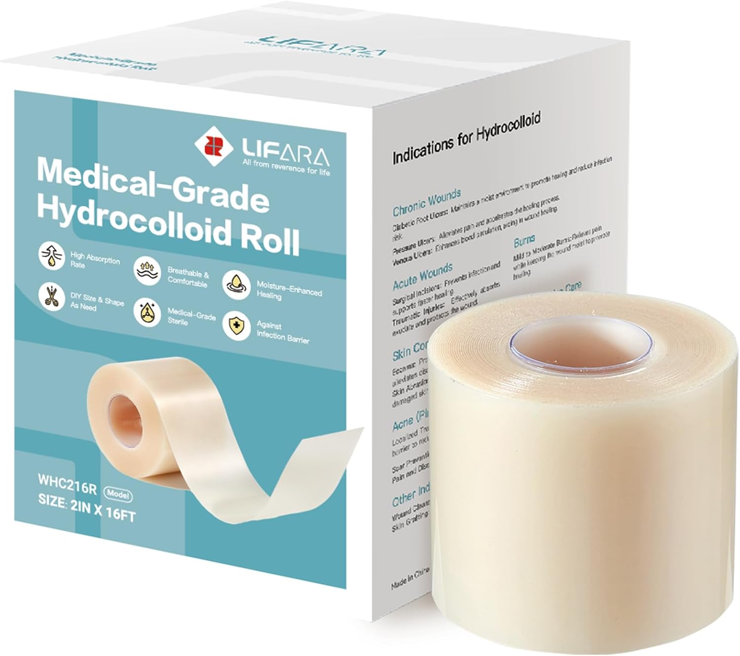 LIFARA Custom Hydrocolloid Bandage Roll™